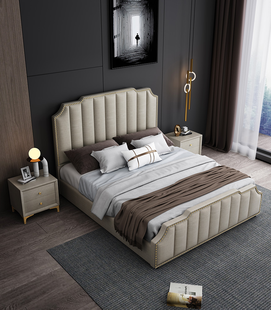 wooden bed frame full