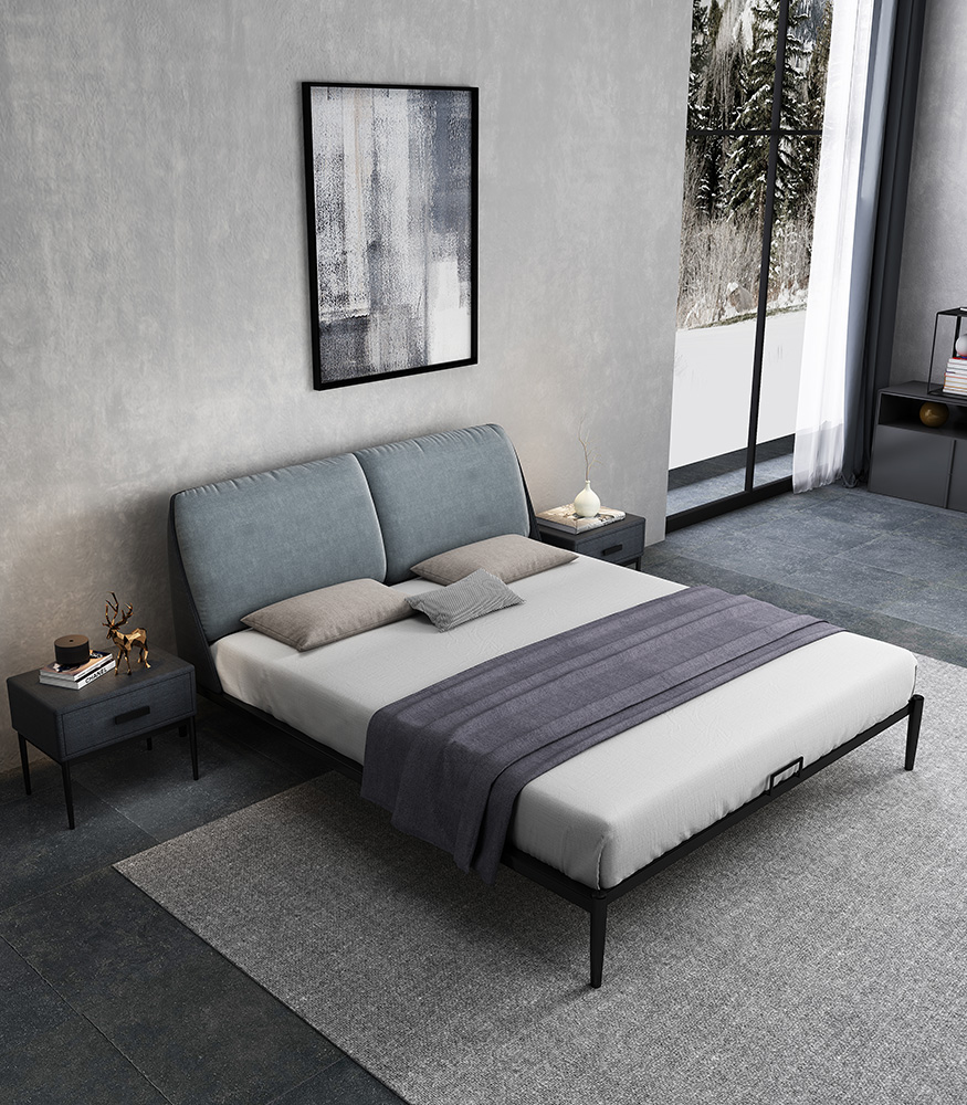 metal bed frame double