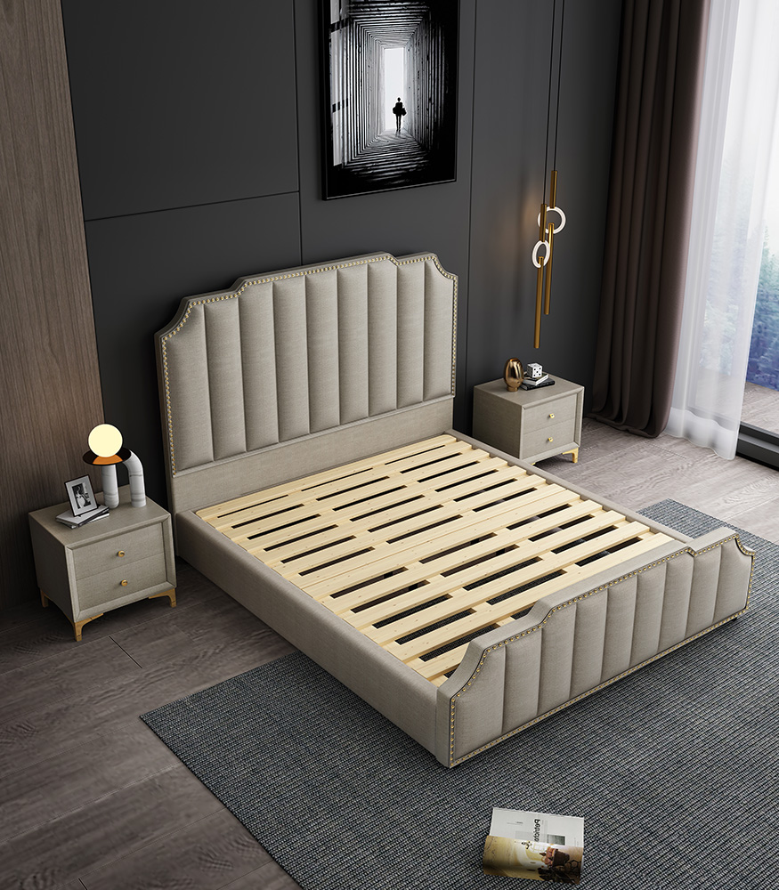 wooden bed frame king