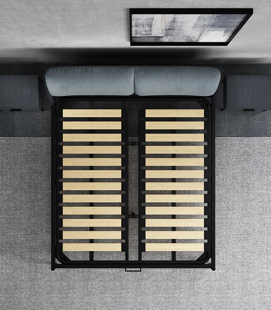 metal bed frame king