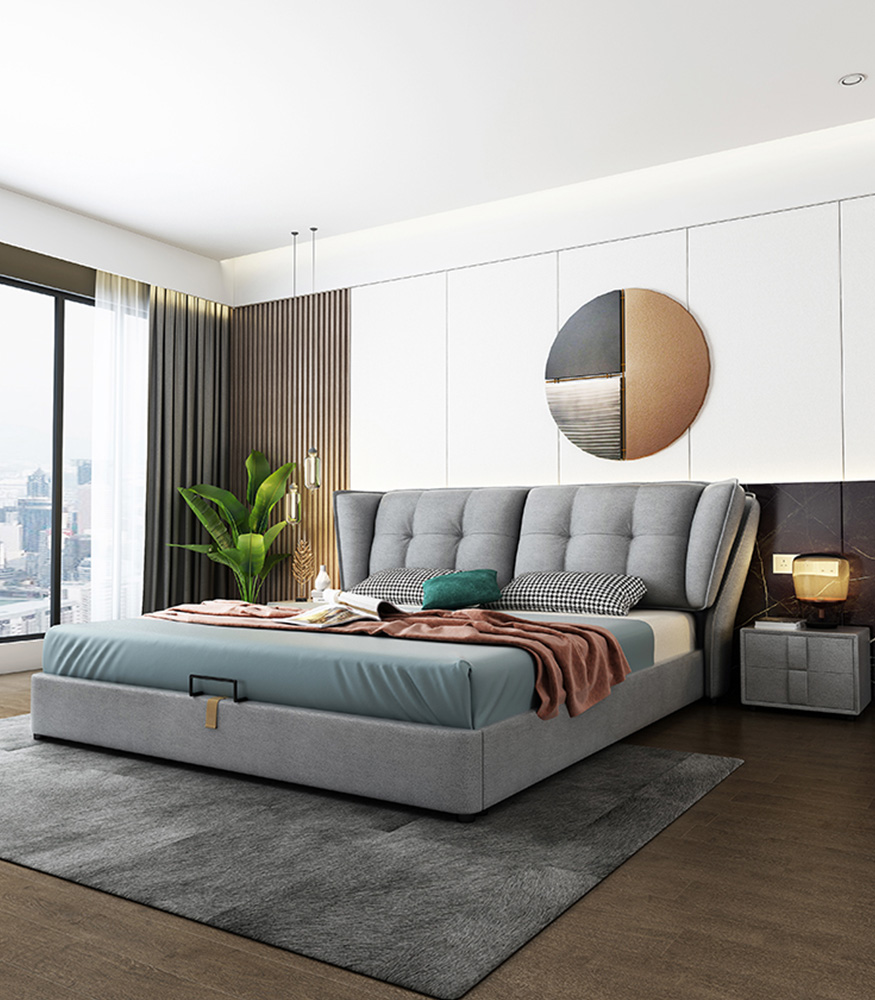 luxury upholstered bed frame