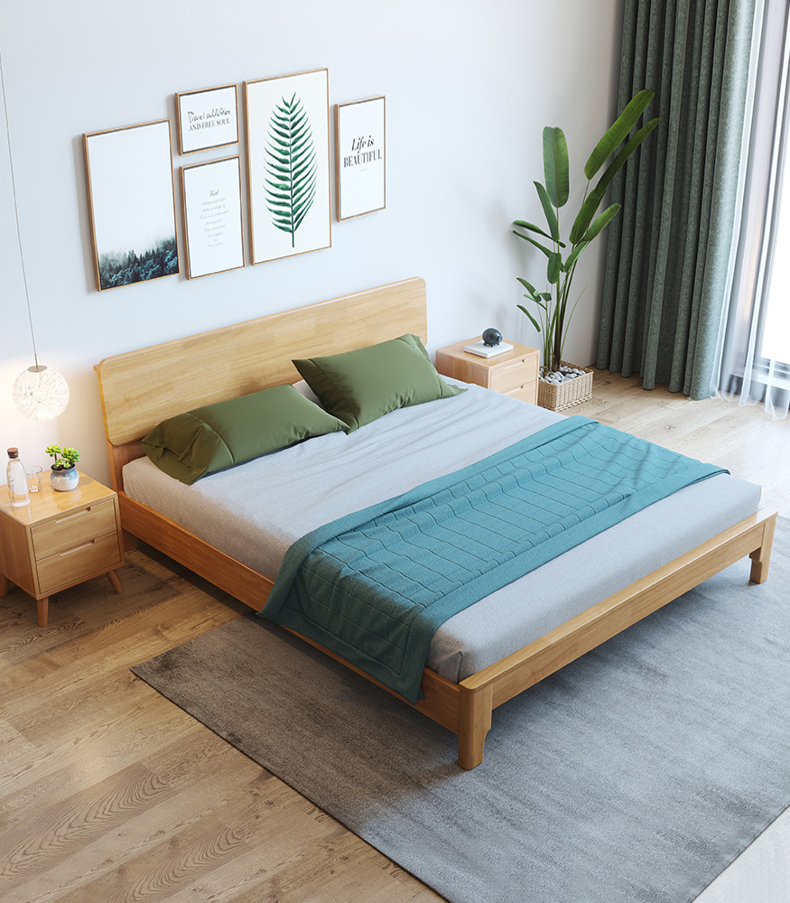 minimalist bed queen